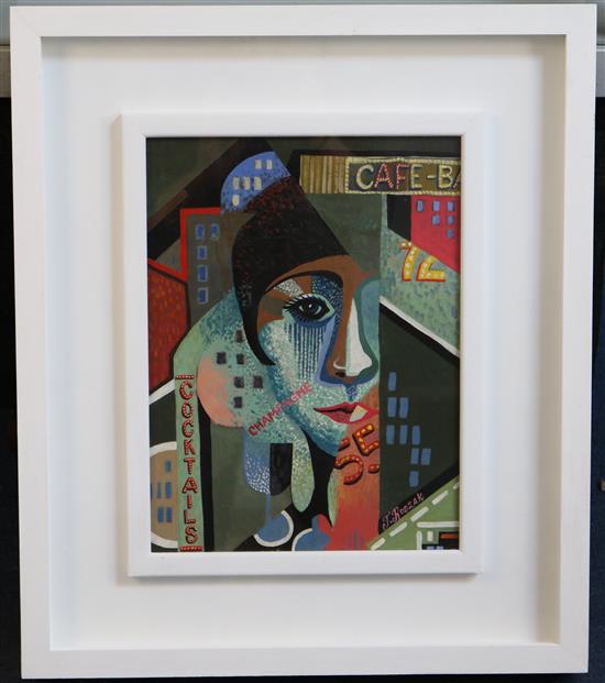 Attributed to Theodore Roszak (1907–1981) Cocktails 12 x 9in.